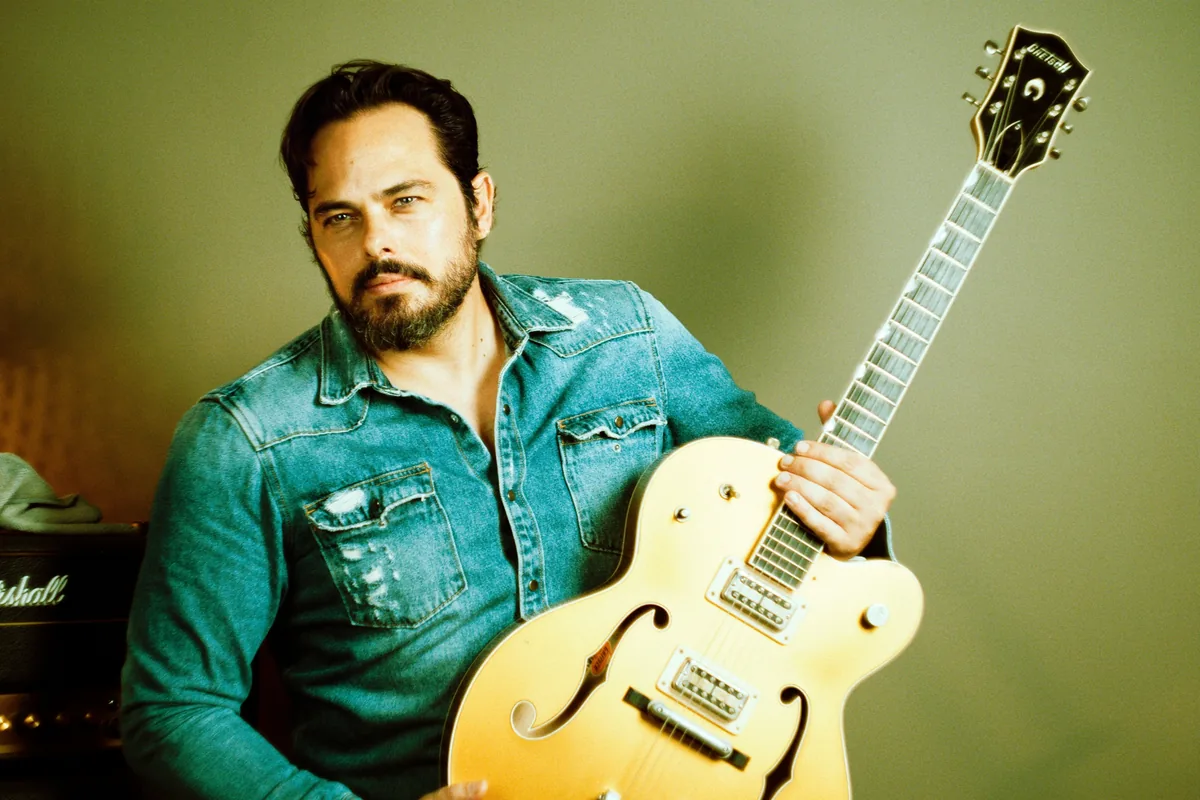 David Levi with his guitar